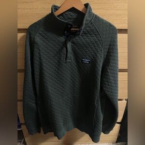 L.L. Bean green quilted sweater